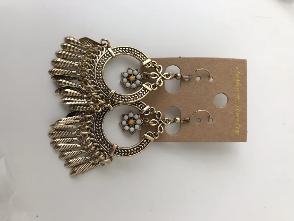 Fashion Jewelry — Antique Fashion Tribal Ethnic Ethnic Indian Jewelry Women Drop Tassle Earrings