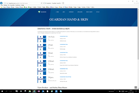Guardson ApS — Guardian Hand & Skin Guardian Hand & Skin