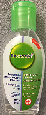 ibcccndc — Instant hand sanitiser