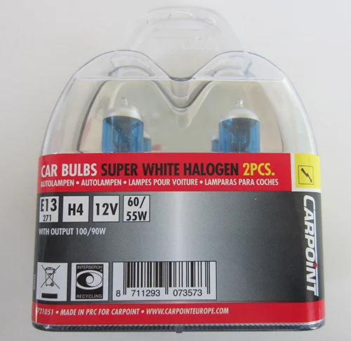 CARPOINT — CARPOINT halogen super white H4