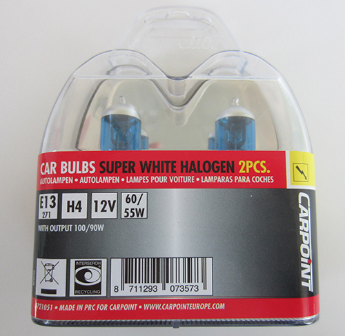 CARPOINT — CARPOINT halogen super white H4