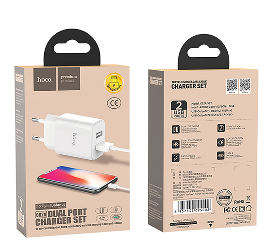 hoco. — Dual Port Charger Set