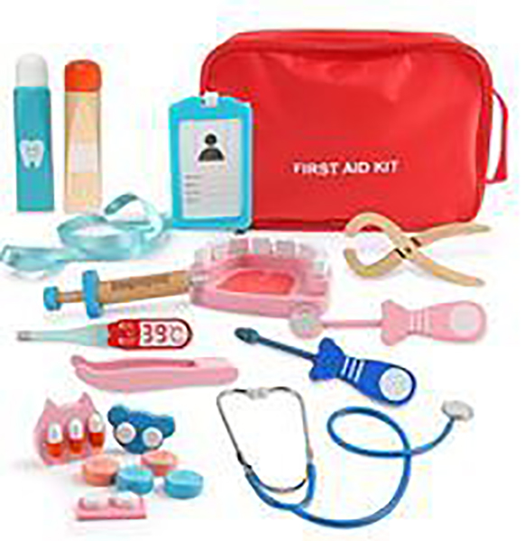 BeebeeRun — Children's Wooden Doctor's Toy Set