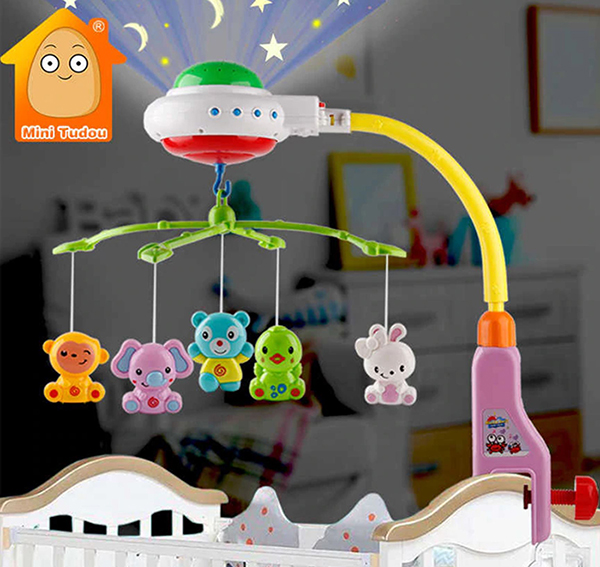 Mini Tudou — 2X Baby Crib Mobile Musical Toy