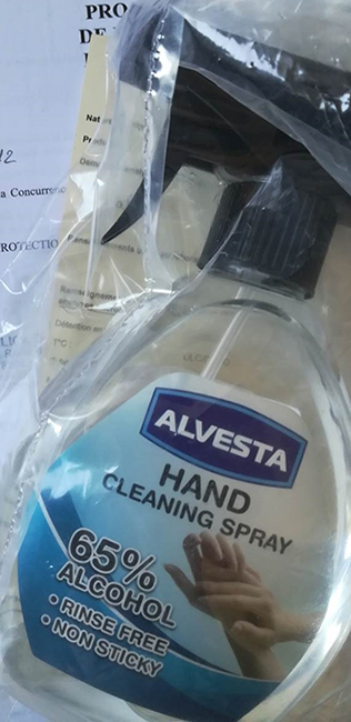 ALVESTA — Hand Cleaning spray - 400ML - 65  ALCOOL