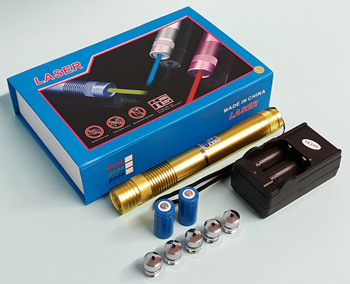 LASER (on the packaging); Li thium battery charger (on the charger)