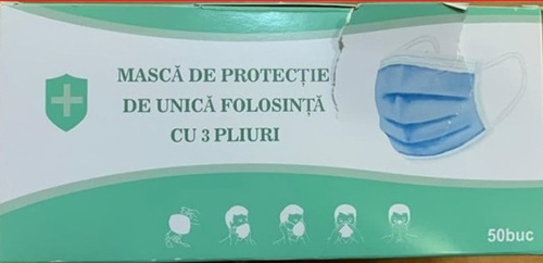 Disposable protective mask with 3 layers