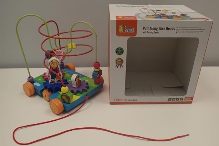 VIGA — VIGA toys, pull along wire beads