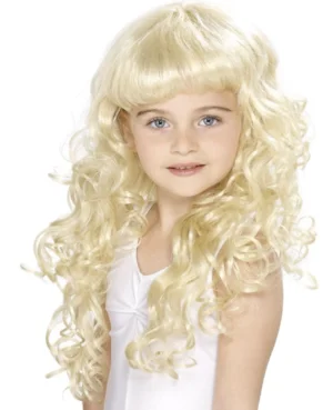 Smiffys — Girl's Princess Wig, Blonde, Curly