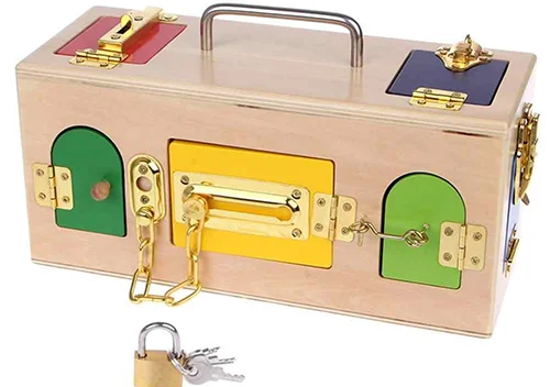 Montessori Colourful Lock Box