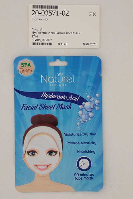 Naturel — Hyaluronic Acid Facial Sheet Mask