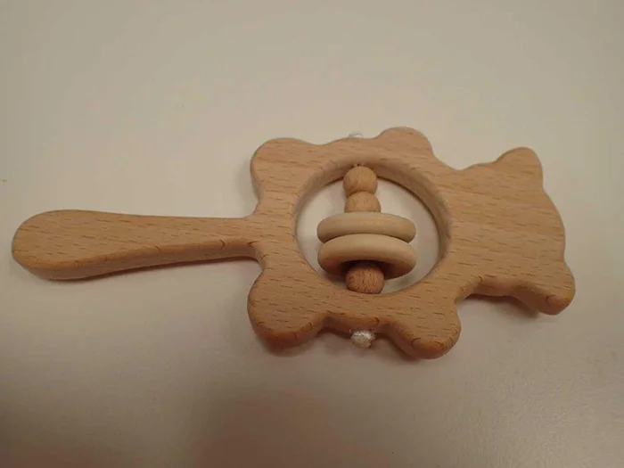 Wooden rattle