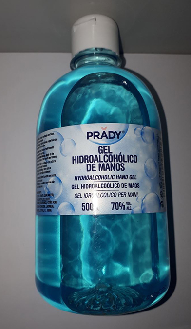 PRADY — Gel hidroalcoholico de manos