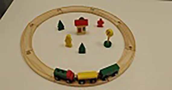 Little Tom — houten treinbaan 19 dlg