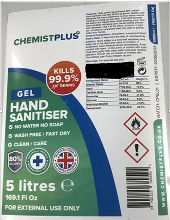 Chemistplus — Gel Hand Sanitiser