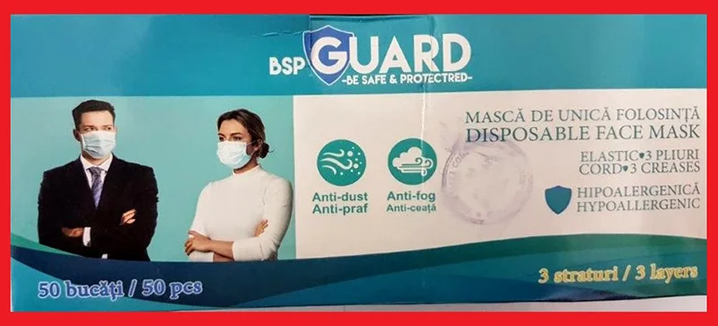 BSPGUARD — Disposable face mask