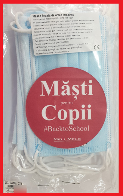 #BacktoSchool Meli Melo — Disposable protective mask for children