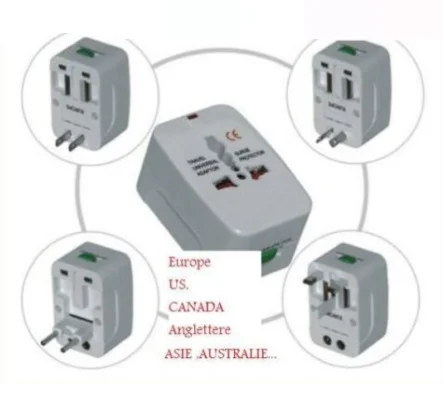 ADAPTATEUR CHARGEUR VOYAGE PRISE SECTEUR UNIVERSELLE INTERNATIONALE