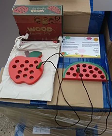OleOletOy — 2Pc Wood Lacing Toy