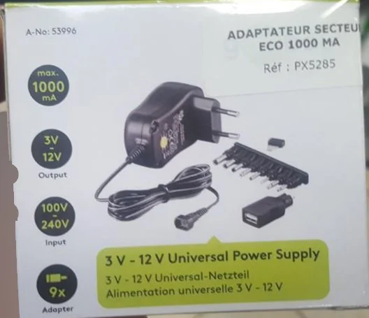 Goobay by Wentronic — 3V-12V Universal Power Supply