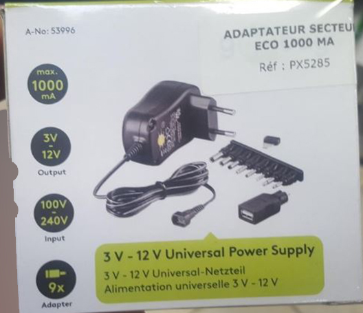 Goobay by Wentronic — 3V-12V Universal Power Supply