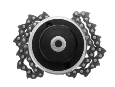 Black 65Mn Trimmer Head Coil Chain Brush Cutter Grass Trimmer Tool Lawnmower