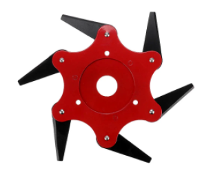 Upgrade Trimmer Head 65Mn 6 Teeth Blade Trimmer Head Brush Cutter Blade for Lawnmower