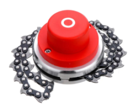 Trimmer Head Chain Brush Cutter with Bayonet Grass Trimmer Head for Lawnmower