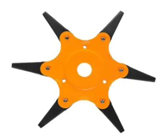 Upgrade Orange 6 Steel Blades Razor 65Mn Lawn Mower Eater Trimmer Head Grass Brush Cutter