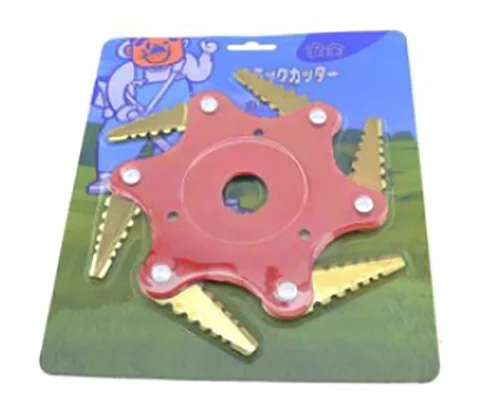 6 Tooth 6 Inch Garden Lawn Mower Blade Manganese Steel Grass Trimmer Cutter Head
