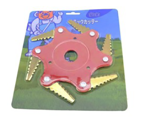 6 Tooth 6 Inch Garden Lawn Mower Blade Manganese Steel Grass Trimmer Cutter Head