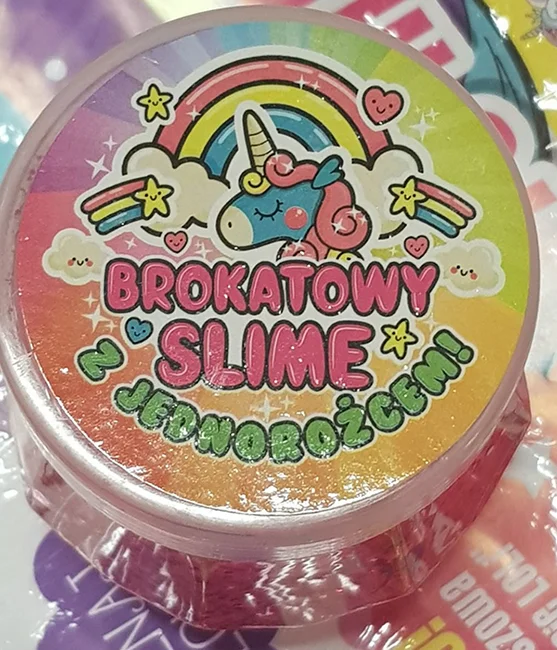 Brokatowy Slime z Jednorozcem