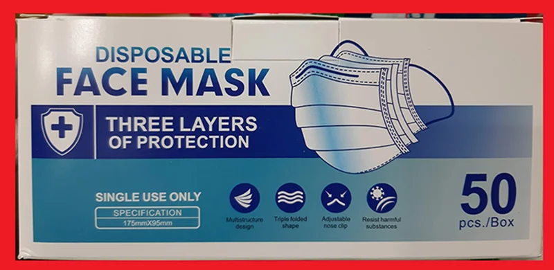 Disposable face mask