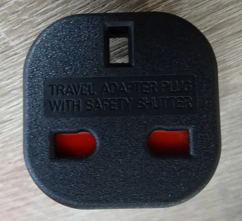 Travel Adapter Plug with Safety Shutter