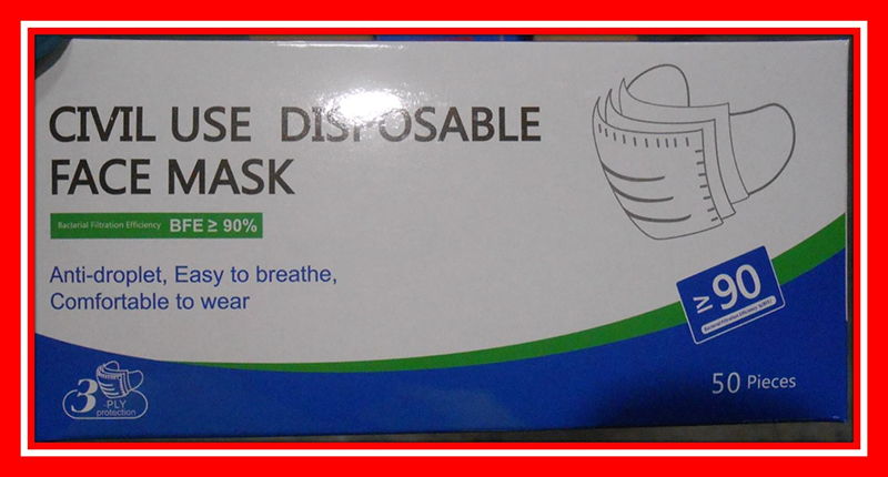3 PLY — Civil use disposable face mask