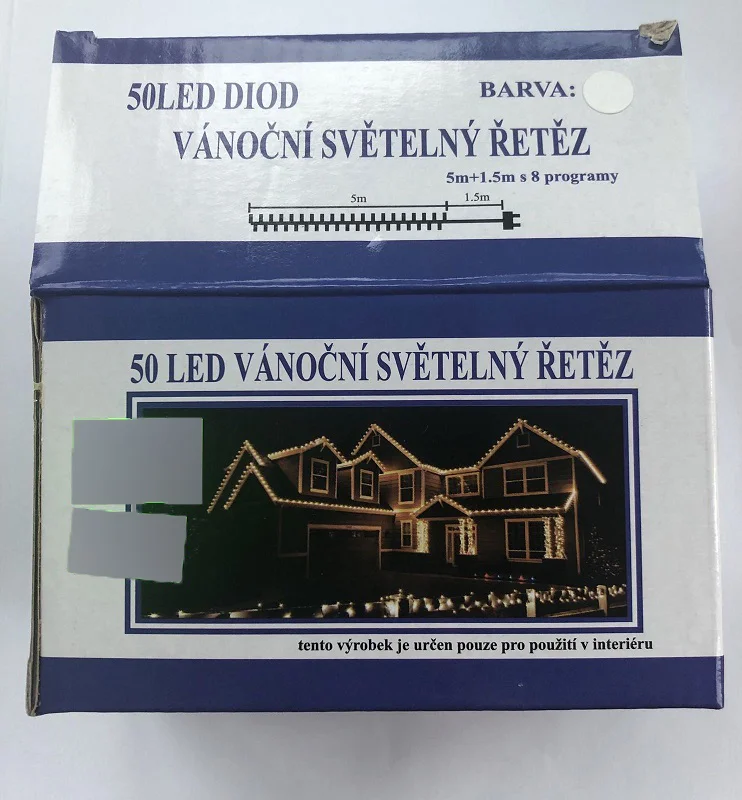 50 LED VANOCNI SVETELNY RETEZ