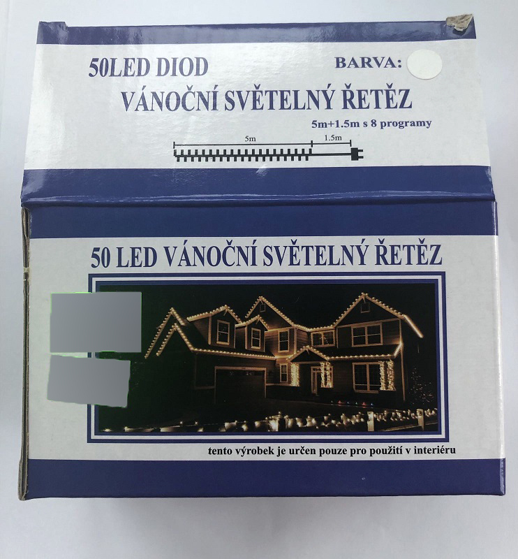50 LED VANOCNI SVETELNY RETEZ