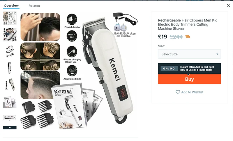 Kemei — Professional Pet Clipper