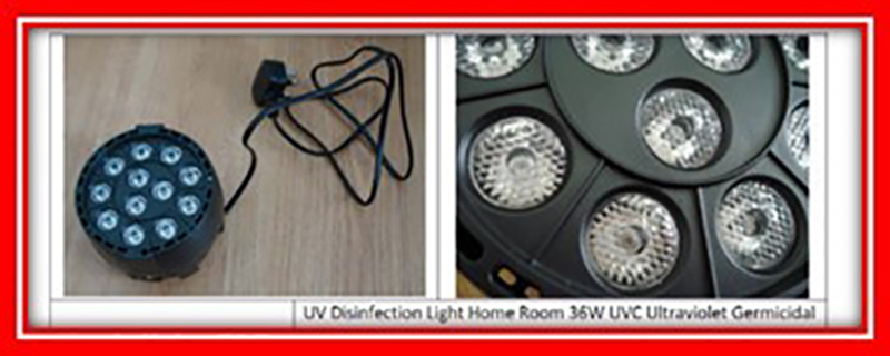 UV Disinfection Light Home Room 36W UVC Ultraviolet Germicidal Sterilizing Lamps
