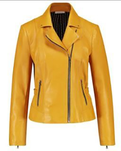 GERRY WEBER — Lederjacke 230011-31701, Farbe Gelb 40199