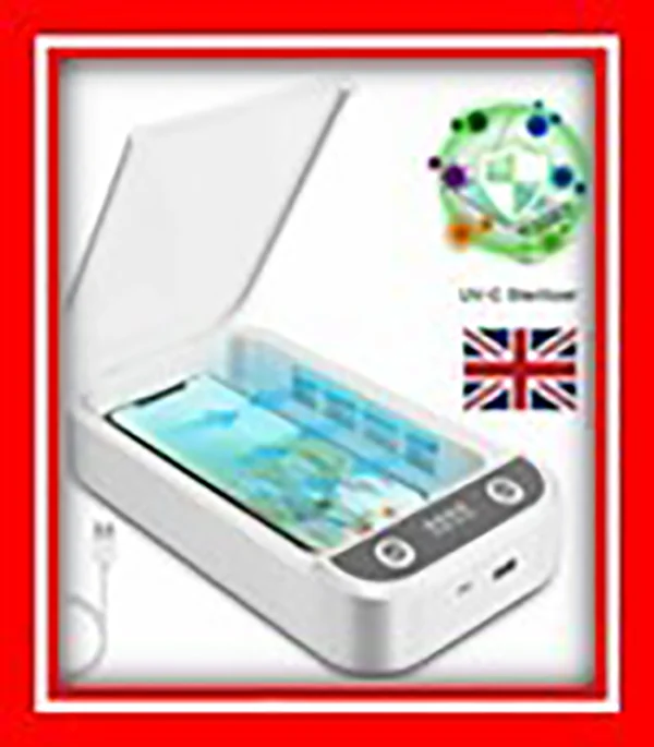 UV Ultraviolet Cell Phone Sterilizer Sanitizer Disinfection Box Case Cleaner UVC