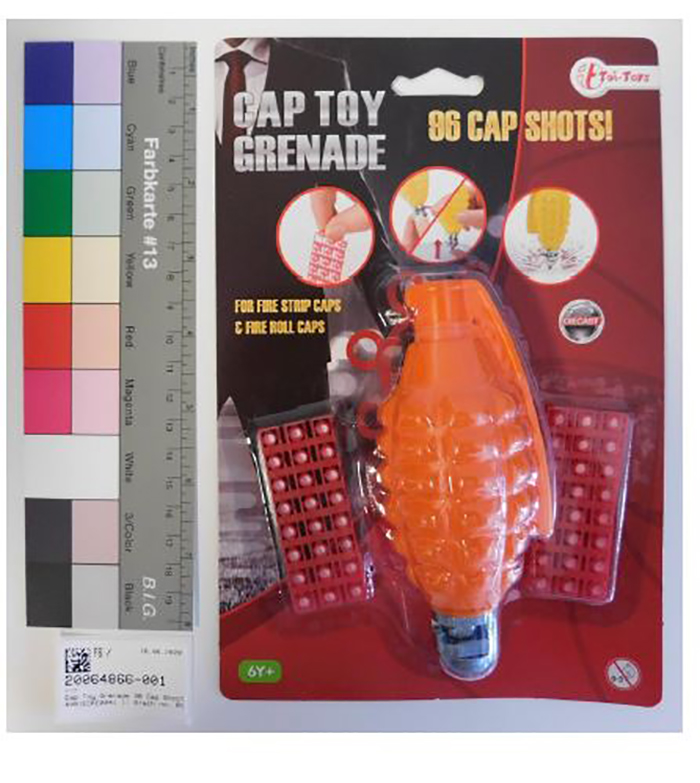 Toi-Toys — Cap Toy Grenade 96 Cap Shoots!