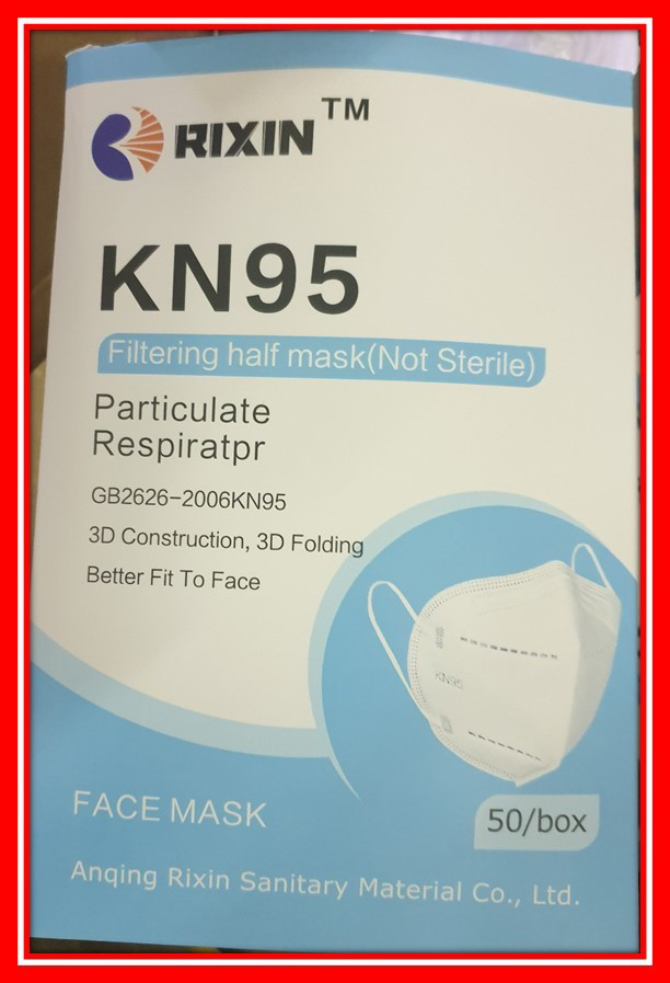 RIXIN — KN95 Filtering half mask (Not Sterile) - Particulate respiratpr