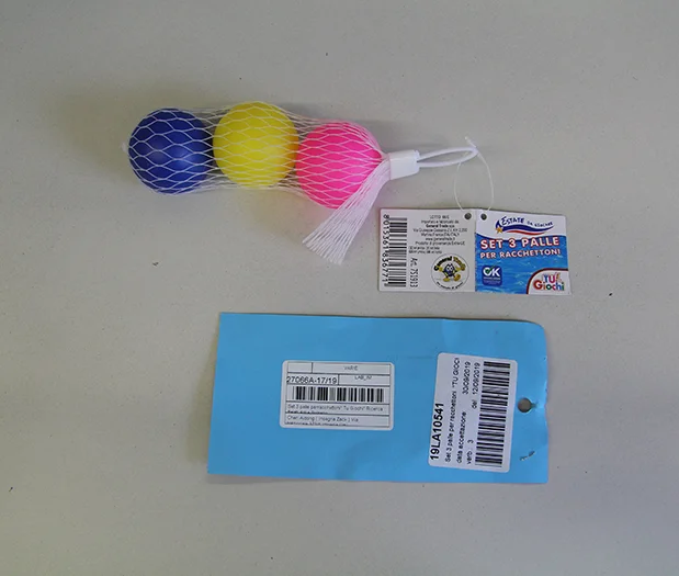 TU! Giochi — Set 3 Palle per Racchettoni