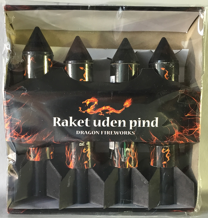 Dragon Fireworks — Raket uden pind
