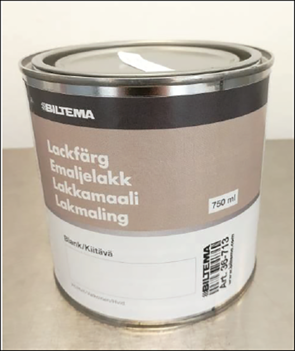 Biltema — Lakmaling