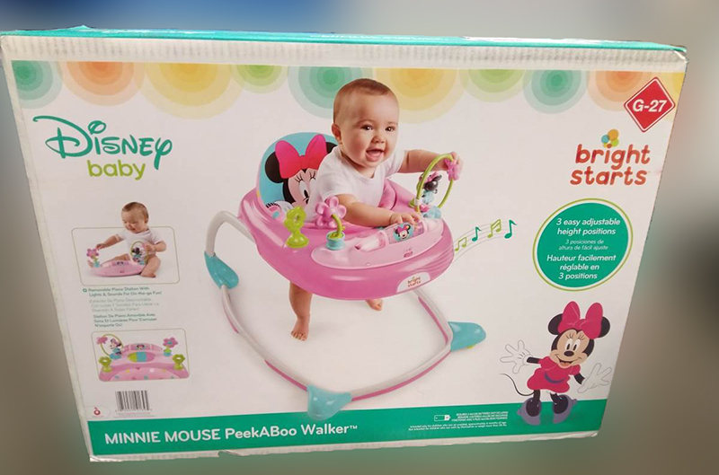 bright start (KIDS II) — Minnie Mouse PeekABoo Walker