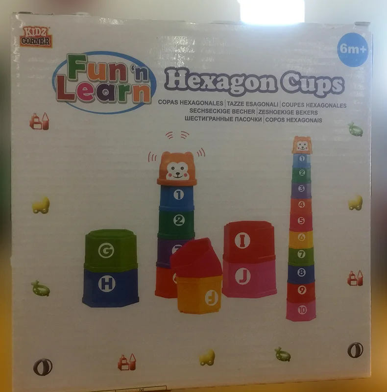 Fun n' Learn, kids corner — Hexagonal Cups