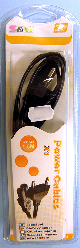 S&W — Tápkábel X1/ Power cable X1