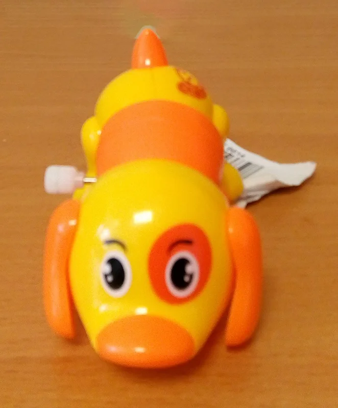 Plastic wind-up toy